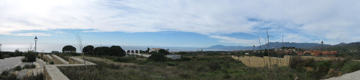 View over Marbella including Gibraltar